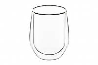 Чашки прозрачные стеклянные ARDESTO 250 мл, 2 шт, Стеклянная чашка с двойными стенками
