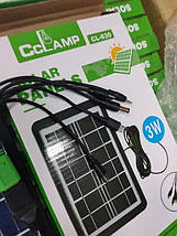Сонячна панель CCLamp CL-630 з USB кабелем 3W, фото 3