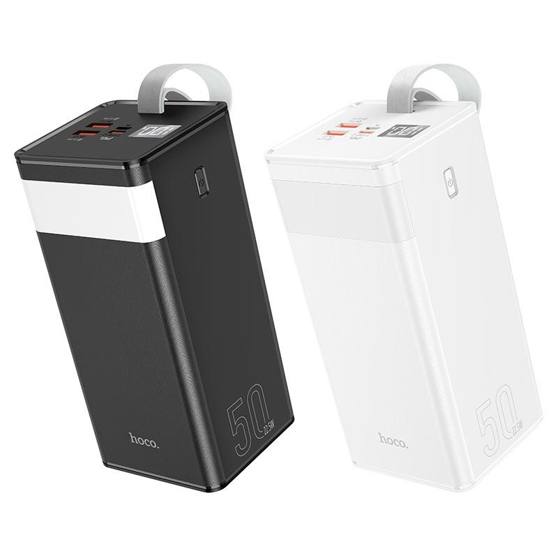 Повербанк Hoco J86A Powermaster Power Bank 50000mAh 22.5W От USB Пластик Фонарик