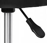 Стілець для майстра "таблетка" стільчик для асистента стоматолога стільці для лікарів 496В стілець поворотний чорний, фото 3