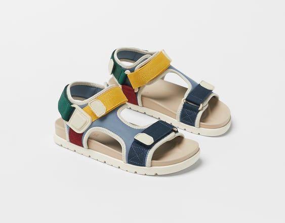 Дитячі сандалі босоніжки ZARA з ремінями кольорові