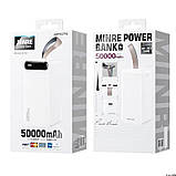 Повербанк зі світильником 50000mAh WK Minre Digital Display Power Bank WP-283 2xUSB 5V*2.1A, фото 7