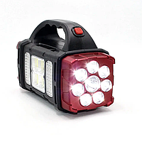Светодиодный ручной фонарь 38W на солнечной батарее с аккумулятором LED HB1678i