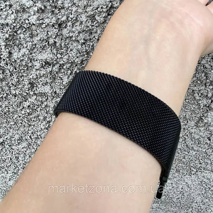 Ремінець металевий 42/44 мм Milanese Loop Black міланська петля браслет, Amazon, Німеччина, фото 2