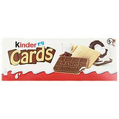 Печиво картки Кіндер Kinder card 128g 20шт/ящ (Код: 00-00013311)