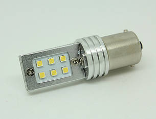 Світлодіодна автолампа 1156(P21W)-S25-BA15s, 12W (500Lm) Samsung LED(SMD2323) одноконтактна