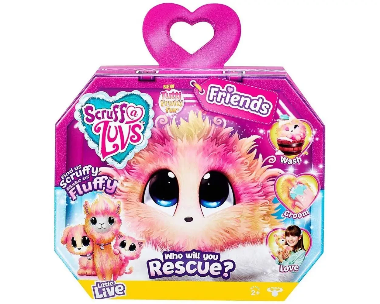 Іграшка сюрприз Scruff A Luvs, Няшка-кульце Тутті Фрутті (Tutti frutti fur) Рожева