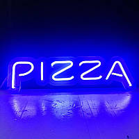 Вывеска из светодиодного неона "Pizza" 600х170 мм