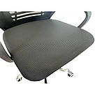 Офісне крісло операторське для персоналу Bonro B-6200 з підголівником крісло для офісу чорне, фото 7