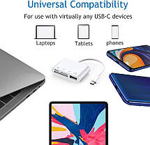 Пристрій читання карт пам'яті USB C на SD 4 в 1, Amazon, Німеччина, фото 2