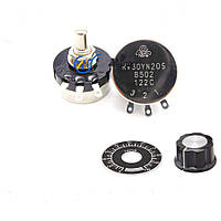 Резистор із ручкою та шкалою Потенціометр RV30YN 20S B103 (10 кОм) RV30YN20F