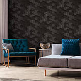 Шпалери вінілові на флізеліновій основі AS Creation Pint Walls чорний 0,53 х 10,05м (38723-3), фото 6