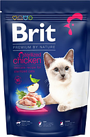 Сухой корм Брит Brit Premium by Nature Cat Sterilized с курицей для стерилизованных кошек, 800 г