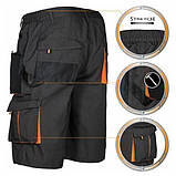 Чоловічі шорти робочі з кишенями, спецодяг чоловічий, роба для працівників, польша, фото 4