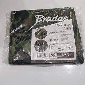Тент камуфляжний 2*3м 90г\м2 Bradas CAMOforest, фото 1