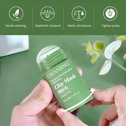 Маска для лица Guanjing Green Tea Clay Mask Stick 40 г., фото 3