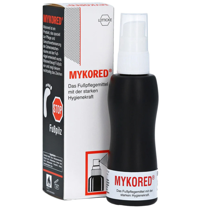 Протигрибковий спрей «Мікоред» Franz Lutticke Mykored Sprayflasche 70ml, фото 1