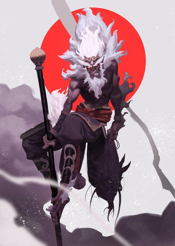 Аніме рушник Dota Monkey king 78 на 140 см, код 759