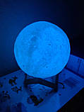 Лампа Місяць Magic 3D Moon Lamp 13 см, фото 5