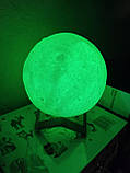 Лампа Місяць Magic 3D Moon Lamp 13 см, фото 7