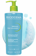 BIODERMA SEBIUM MOUSSANT Гель для умывания антибактериальный 500 мл.