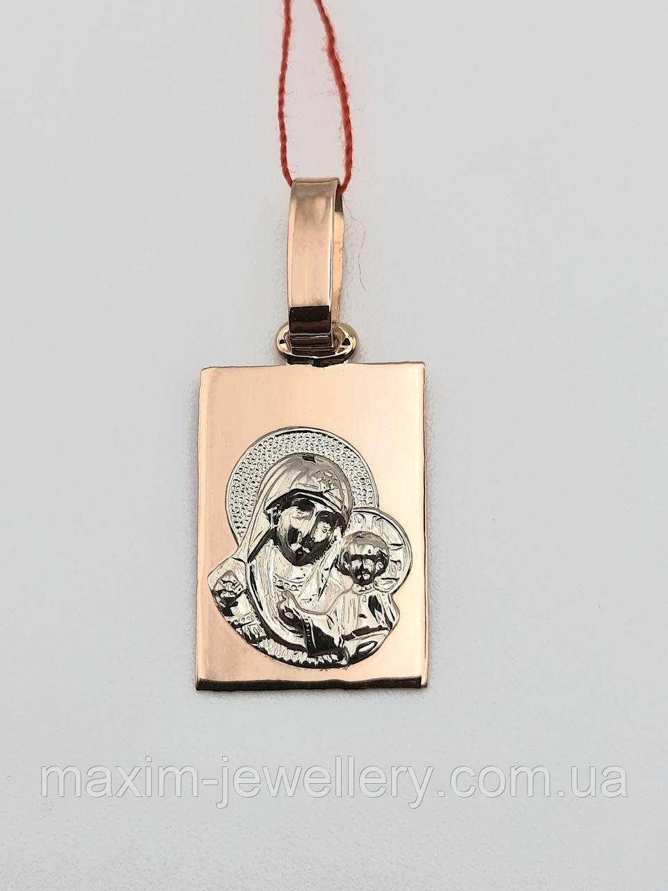 Підвіска - іконка "Богородиця з дитям" із золота, фото 1