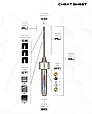 Фреза AlienTools для Titanium (титану) з титановим покриттям FLATCOAT™TTN 1.0x6x50мм (ZirkonZahn), фото 4