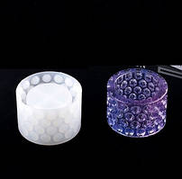 Форма молд для створення свічника овальні бульбашки з епоксидної смоли No4