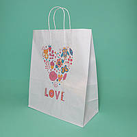 Великі подарункові пакети 320*150*380 Пакет подарунковий пакет з любов'ю романтичні Святкові пакети