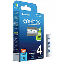 Аккумуляторы ААА мини-пальчиковые 800mAh PANASONIC ENELOOP R3 4шт