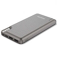 Внешний аккумулятор Philips Powerbank 10000mAh 12W Grey (DLP2010NV)