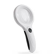 Лампа Вуда портативна з LED-підсвіткою, 2.5X збільшення, діаметр 55 мм, для дослідження захворювань шкіри