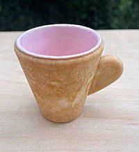 1 їстівна чашка печиво для напоїв: кава,ча, гарячого шоколаду, какао, морозива