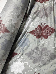 Матрацна тканина Полікотон Вензель сіро - коричневий