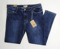 Женские синие джинсы на байке большого размера