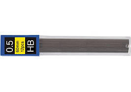 Грифелі 0,5 мм для механічних олівців 12шт. НВ 10801