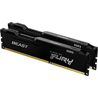 Оперативная память Kingston FURY DDR3-1866 8192 MB PC3-14900 (Kit of 2x4096) Beast Black (KF318C10BK2/8)