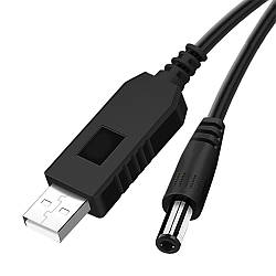 Кабель живлення для роутера від Powerbank 5-12V / USB-DC Шнур для Wifi роутера та модему