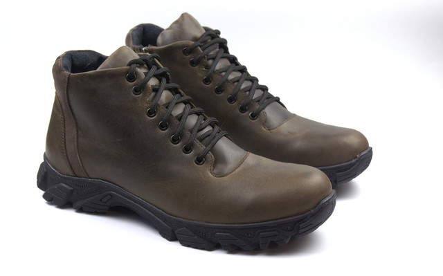 Мужская обувь больших размеров Rosso Avangard North Lion Brown BS 1738163376 Коричневые зимние кожаные ботинки на меху 