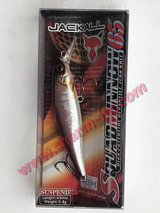 Воблер Jackall Squad Minnow 65 мм Suspending col. HL Silver-Black 5.8 г