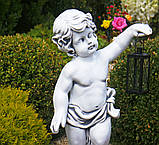 Садова фігура Хлопчик із ліхтарем + LED 81х39х25 см, фото 2