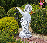 Садова фігура Хлопчик із ліхтарем + LED 81х39х25 см, фото 5