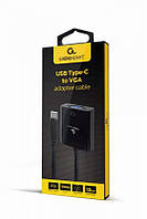 Адаптер Cablexpert (A-CM-VGAF-01) Type C — VGA, 0.15 м, чорний