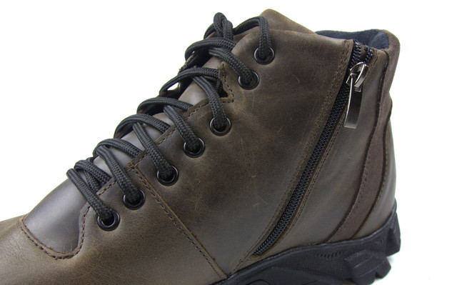 Мужская обувь больших размеров Rosso Avangard North Lion Brown BS 1738163376 Коричневые зимние кожаные ботинки на меху 