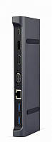 Док-станция Cablexpert USB-C 9-в-1 (A-CM-COMBO9-02) USB-хаб + HDMI/VGA/PD/LAN/3.5-мм аудио