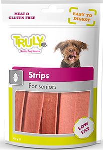 Ласощі Truly для собак похилого віку |  Truly Strips For Senior 90 грам