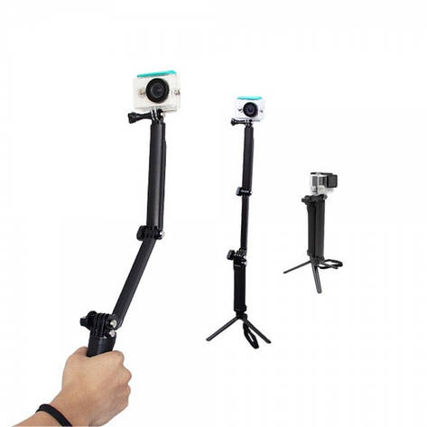 3way 3в1 монопод Telesin для екшн-камер GOPRO SJCAM XIAOMI SONY, фото 1