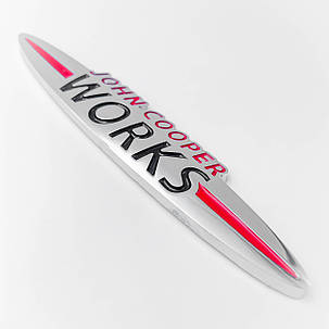 Емблема наклейка John Cooper Works MINI (Міні) 13.5x2.4 см, фото 3