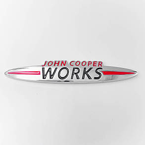 Емблема в решітку радіатора John Cooper Works MINI (Міні) 8.9x1.6 см, фото 1