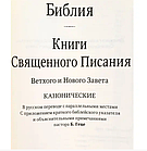 Біблія російською мовою шкірник чорна на блискавиці з оливковою віткою золотої зрізи канонічна, фото 3